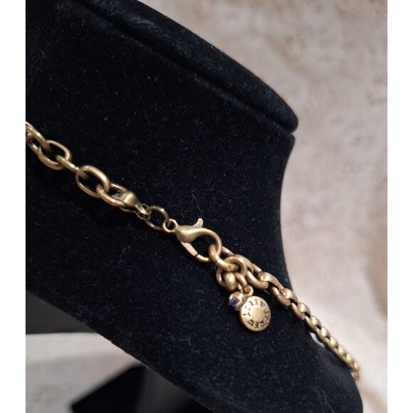 J.Crew Statement Necklace With Blue & Rhinestone Embellishments - Picture 4 of 5